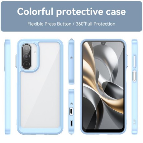 Противоударный чехол Colorful Acrylic Series для Samsung Galaxy A17 5G - синий