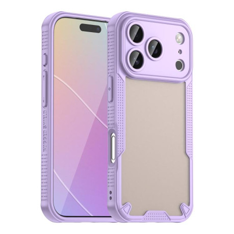 Противоударный чехол Armor Glaze PC Hybrid для iPhone 17 Pro - фиолетовый