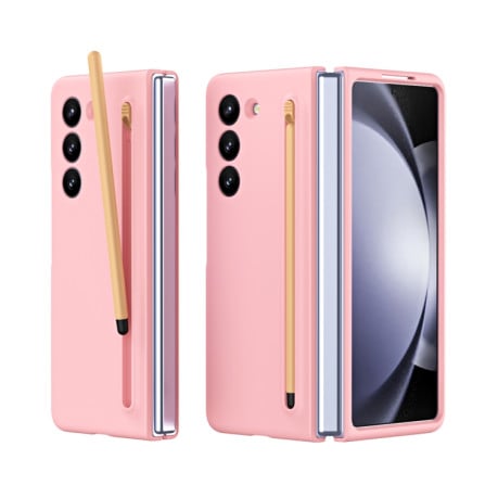 Противоударный чехол Integrated with Pen Slot для Samsung Galaxy  Fold 6 - розовый