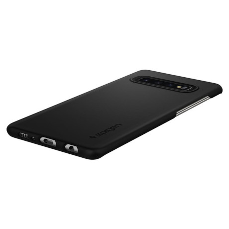 Оригинальный чехол Spigen Thin Fit  для Samsung Galaxy S10+ Plus Black