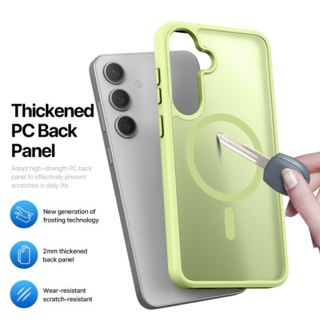 Чохол DUX DUCIS Yind Series MagSafe TPU Hybrid PC  для Samsung Galaxy S25+ 5G - зелений