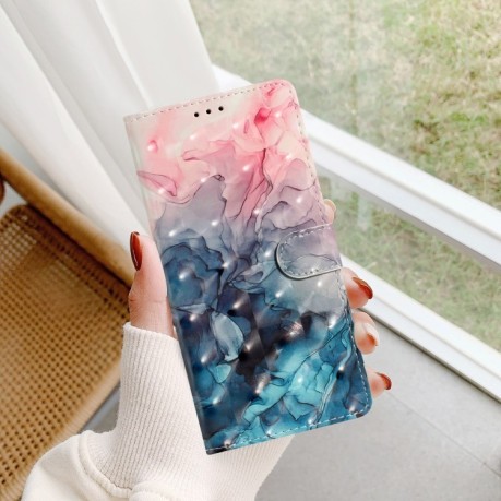Чехол-книжка 3D Painting для Samsung Galaxy A36 5G - Pink Blue Marble