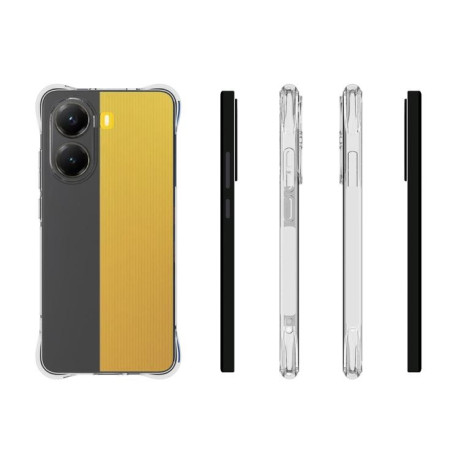 Противоударный чехол Thickening на Xiaomi Poco X7 Pro - прозрачный
