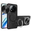 Чохол протиударний CD Texture Sliding Camshield Magnetic Holder на Xiaomi Redmi Note 14 Pro+ 5G - чорний
