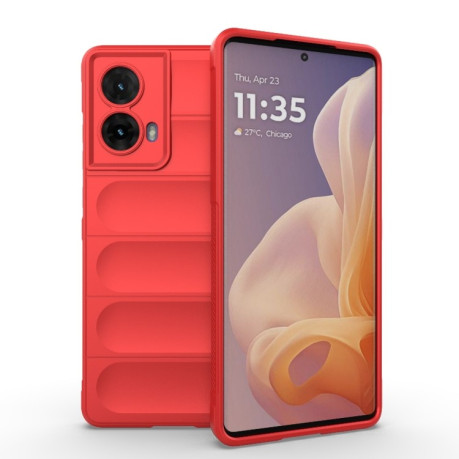 Силиконовый чехол Magic Flannel для Motorola Moto G85 5G Global - красный