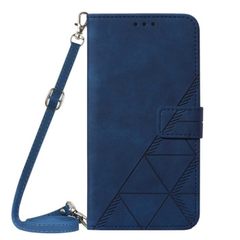 Чехол-книжка Crossbody 3D Embossed на Samsung Galaxy M33 5G - синий