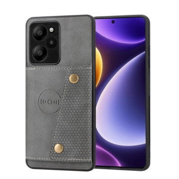 Противоударный чехол Double Buckle для Xiaomi Redmi Note 12R / Redmi 12 5G/Poco M6 Pro 5G  - серый