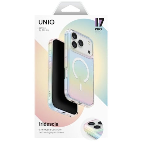 Оригінальний чохол Uniq Iridescia Magclick Charging для iPhone 17 Pro - Multicolor