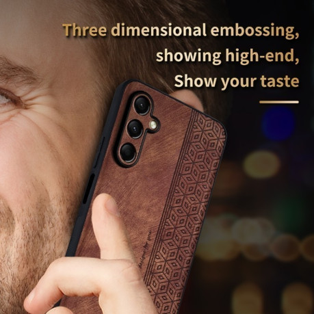Противоударный чехол AZNS 3D Skin Feel для Samsung Galaxy A16 5G - коричневый