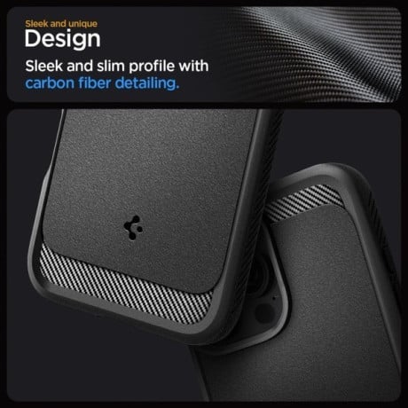 Оригінальний чохол Spigen Rugged Armor для iPhone 16 Pro Max - Black