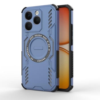 Противоударный чехол Armor Magnetic Ring на Realme 15T 5G Global — синий