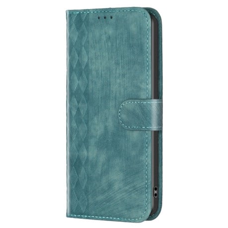 Чохол-книга Plaid Embossed Leather для Samsung Galaxy S23 FE 5G - зелений