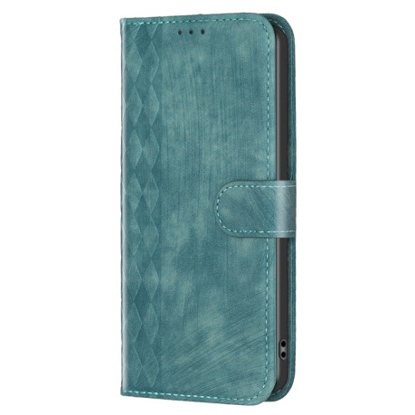 Чохол-книжка Plaid Embossed Leather для Xiaomi Redmi Note 13 4G Global - зелений