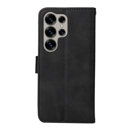 Чехол-книжка Stitching Calf Texture для Samsung Galaxy S25 Ultra 5G - черный