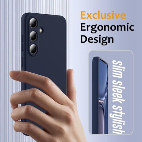 Силіконовий чохол Shockproof Silicone з Magsafe на Samsung Galaxy S25 FE 5G - синій