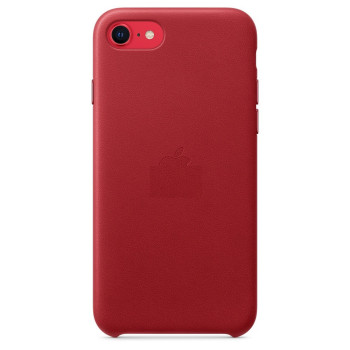 Кожаный Чехол Leather Case RED для iPhone SE/8/7