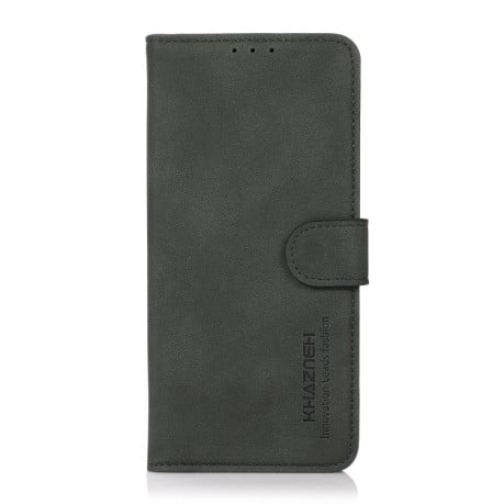 Чехол-книжка KHAZNEH матовая фактура на Xiaomi 15T 5G - зеленый