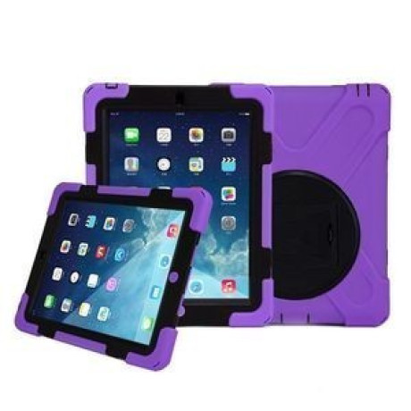 Протиударний Чохол із підставкою Shock-proof Detachable Stand фіолетовий для iPad 4/ 3/ 2