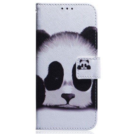 Чехол-книжка Coloured Drawing для Samsung Galaxy A34 5G - Panda