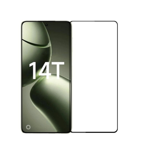 Защитное стекло MOFI 9H 3D Full Screen на Xiaomi 14T / 14T Pro - черное