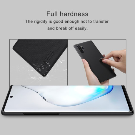 Чехол NILLKIN Frosted Shield Concave-convex на Samsung Note10 Plus - белый