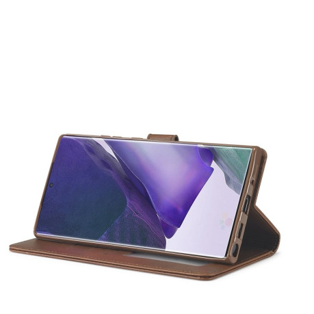 Чехол книжка LC.IMEEKE Calf Texture на Samsung Galaxy Note 20 Ultra - коричневый
