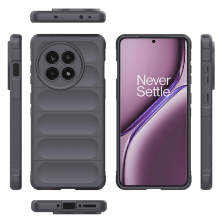 Силіконовий чохол Magic Flannel для OnePlus 13R/Ace 5/Ace 5 Pro/Ace 5 Pro - темно-сірий