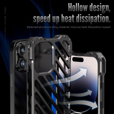 Протиударний чохол R-JUST Breathable для iPhone 14 Pro Max - сірий