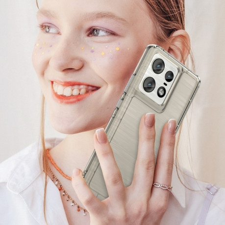 Противоударный чехол Candy Series для Motorola Edge 50 Pro - серый