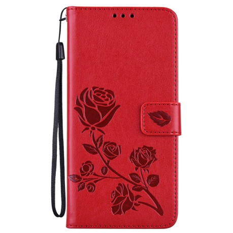 Чехол-книжка Rose Embossed для  Samsung Galaxy A03 Core - красный