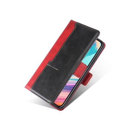 Чехол-книжка Contrast Color для Reno7 5G Global/ Find X5 Lite/OnePlus Nord CE2 5G Global/Find X5 Lite - красный