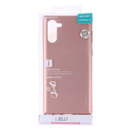 Ударозахисний чохол MERCURY GOOSPERY i-JELLY на Samsung Galaxy Note 10-рожевий