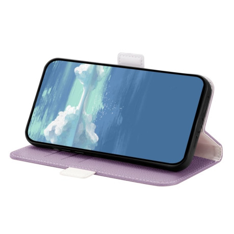 Чехол-книжка Candy Color Litchi Texture для Xiaomi 12 Lite - фиолетовый