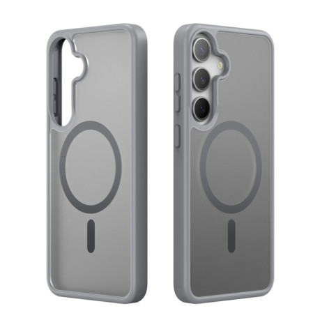 Чехол DUX DUCIS Yind Series MagSafe TPU Hybrid PC на Samsung Galaxy S25 5G - серый