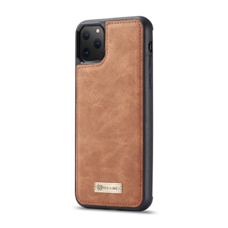 Кожаный чехол-кошелек CaseMe-007 Detachable Multifunctional на iPhone 11 Pro Max - коричневый