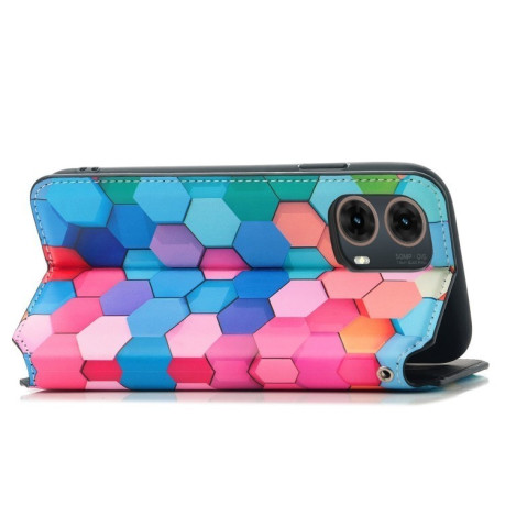 Чохол-книжка Solid Color Colorful на Motorola Moto G85 - Cube