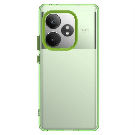 Противоударный чехол Candy Series для Realme GT 6T - зеленый
