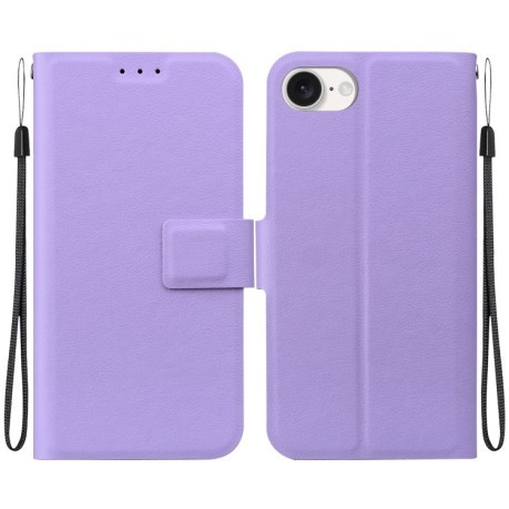 Чехол-книжка Voltage Side Buckle для iPhone 16e - фиолетовый