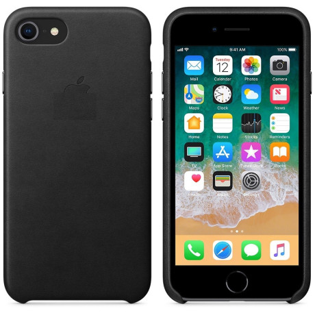 Чехол Leather Case Black для iPhone 7/8