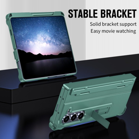Протиударний чохол Diamond Case-film Integral Hinge Shockproof для Samsung Galaxy Fold 6 5G - зелений