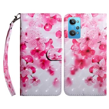 Чохол-книжка 3D Painting для Realme GT2 / GT Neo2 / GT Neo 3T - Red Flower
