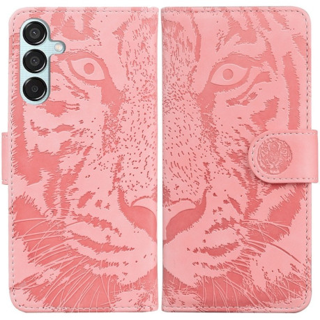 Чохол-книжка Tiger Embossing для Samsung Galaxy M15/F15 - рожевий