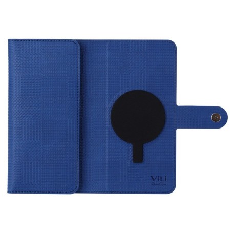 Чохол-книжка ViLi GHB Series MagSafe Magnetic Zipper Leather для Samsung S23 FE - синій