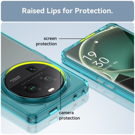 Протиударний чохол Colorful Acrylic Series для OPPO Find X6 Pro 5G - синій