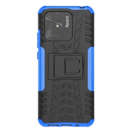 Противоударный чехол Tire Texture на Xiaomi Poco C40/Redmi 10c - синий