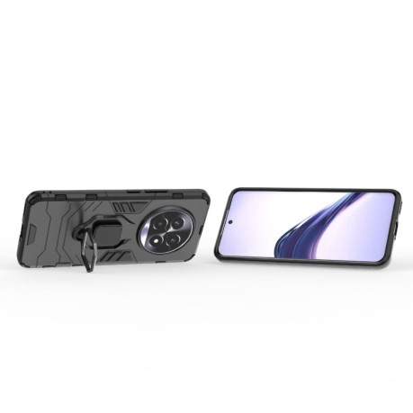 Противоударный чехол HMC 360 Degree Rotating Holder на Realme 13 Pro - черный