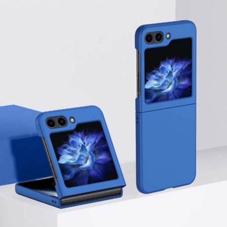 Противоударный чехол 2 Parts Skin Feel PC Full Coverage Shockproof для Samsung Galaxy  Flip 6 - светло-синий