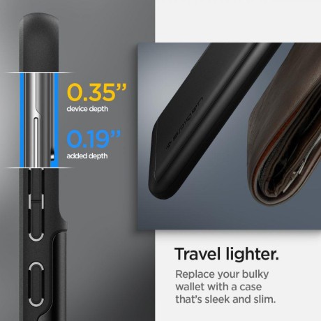Оригинальный чехол Spigen Slim Armor Cs для Samsung Galaxy S22 Plus - Black