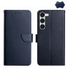 Шкіряний чохол-книжка Genuine Leather Fingerprint-proof для Samsung Galaxy S23+Plus 5G - синій