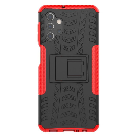 Противоударный чехол Tire Texture на Samsung Galaxy A32 5G - красный